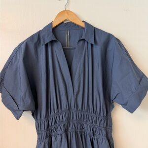Elegant Navy Blue Women's Dress
